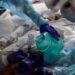 FILE PHOTO: Critical care workers insert an endotracheal tube into a coronavirus disease (COVID-19) positive patient in the intensive care unit (ICU) at Sarasota Memorial Hospital in Sarasota, Florida, February 11, 2021. REUTERS/Shannon Stapleton/File Photo