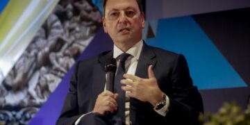 Ομιλία του Υπουργού Αγροτικής Ανάπτυξης Σπήλιου Λιβανού στο ΘΕΣΣΑΛΟΝΙΚΗ SUMMIT 2021 , Παρασκευή 5 Νοεμβρίου 2021 (ΓΙΩΡΓΟΣ ΚΩΝΣΤΑΝΤΙΝΙΔΗΣ /EUROKINISSI)