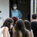 Medical staff collects swab samples  to test for the COVID-19 coronavirus at the Koumoundourou Square, in Athens, on Sept. 28, 2020 / Δειγματοληπτικοί έλεγχοι για τον Covid-19 στη πλατεία Κουμουνδούρου,Αθήνα, στις 28 Σεπτεμβρίου 2020