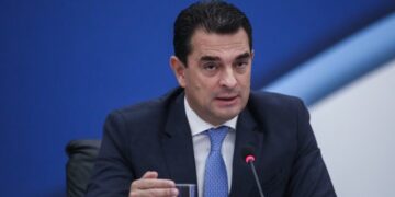 Παρουσίαση της Στρατηγικής Κοινωνικής Στέγασης που ανακοίνωσε ο Πρωθυπουργός, Κυριάκος Μητσοτάκης, από τη ΔΕΘ, από τον υπουργό Εργασίας και Κοινωνικών Υποθέσεων, Κωστή Χατζηδάκη, τον υπουργό Περιβάλλοντος και Ενέργειας, Κώστα Σκρέκα, την υπουργό Παιδείας και Θρησκευμάτων, Νίκη Κεραμέως, τον υπουργό Επικρατείας, Άκη Σκέρτσο και τον Διοικητή της Δ.ΥΠ.Α (Δημόσια Υπηρεσία Απασχόλησης), Σπύρο Πρωτοψάλτη, Πέμπτη 15 Σεπτεμβρίου 2022. 
(ΓΙΑΝΝΗΣ ΠΑΝΑΓΟΠΟΥΛΟΣ/EUROKINISSI)