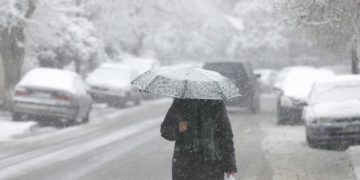 Snowfall in the mountainous suburb of Chortiatis in Thessaloniki, Greece on February 5, 2020. / Χιονόπτωση στον Χορτιάτη Θεσσαλονίκης, Ελλάδα, 3 Ιανουαρίου 2019.