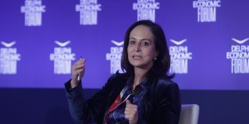 Τέταρτη ημέρα εργασιών του Οικονομικού Φόρουμ Δελφών με τίτλο "New Realities", Σάββατο 9 Απριλίου 2022. 
(ΒΑΣΙΛΗΣ ΡΕΜΠΑΠΗΣ/EUROKINISSI)  // ΑΠΑΓΟΡΕΥΕΤΑΙ Η ΧΡΗΣΗ, Η ΔΙΑΝΟΜΗ ΚΑΙ Η ΑΠΟΘΗΚΕΥΣΗ ΤΗΣ ΦΩΤΟΓΡΑΦΙΑΣ ΑΠΟ ΦΩΤΟΓΡΑΦΙΚΑ ΠΡΑΚΤΟΡΕΙΑ