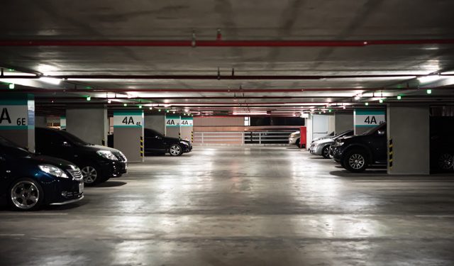 Bangkok, Thailand - March 16, 2019 : Unidentified Parking Lot or Car Park building is a good income business. To provide services to personal car users in large and crowded urban areas
