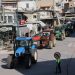 Αγρότες με τα τρακτέρ τους πραγματοποιούν πορεία με κατεύθυνση την πλατεία Ελευθερίας της Δράμας, στο πλαίσιο της συμμετοχής τους στις πανελλαδικές αγροτικές κινητοποιήσεις, Τετάρτη 05 Φεβρουαρίου 2025. ΑΠΕ-ΜΠΕ/ΑΠΕ-ΜΠΕ/Παύλος Σιδηρόπουλος