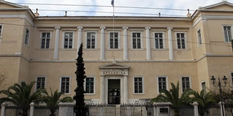 Άποψη του κτιρίου του Συμβουλίου της Επικρατείας, Πέμπτη 25 Φεβρουαρίου 2011.